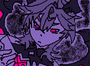 Chica Oscura - creado por el usuario PokiSun usando Wigglypaint