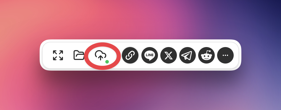 Cloud Storage Button Success State